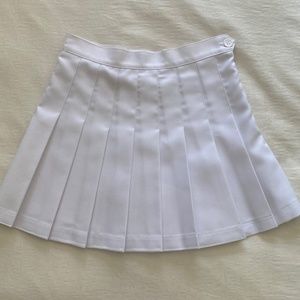 American Apparel White Tennis Skirt